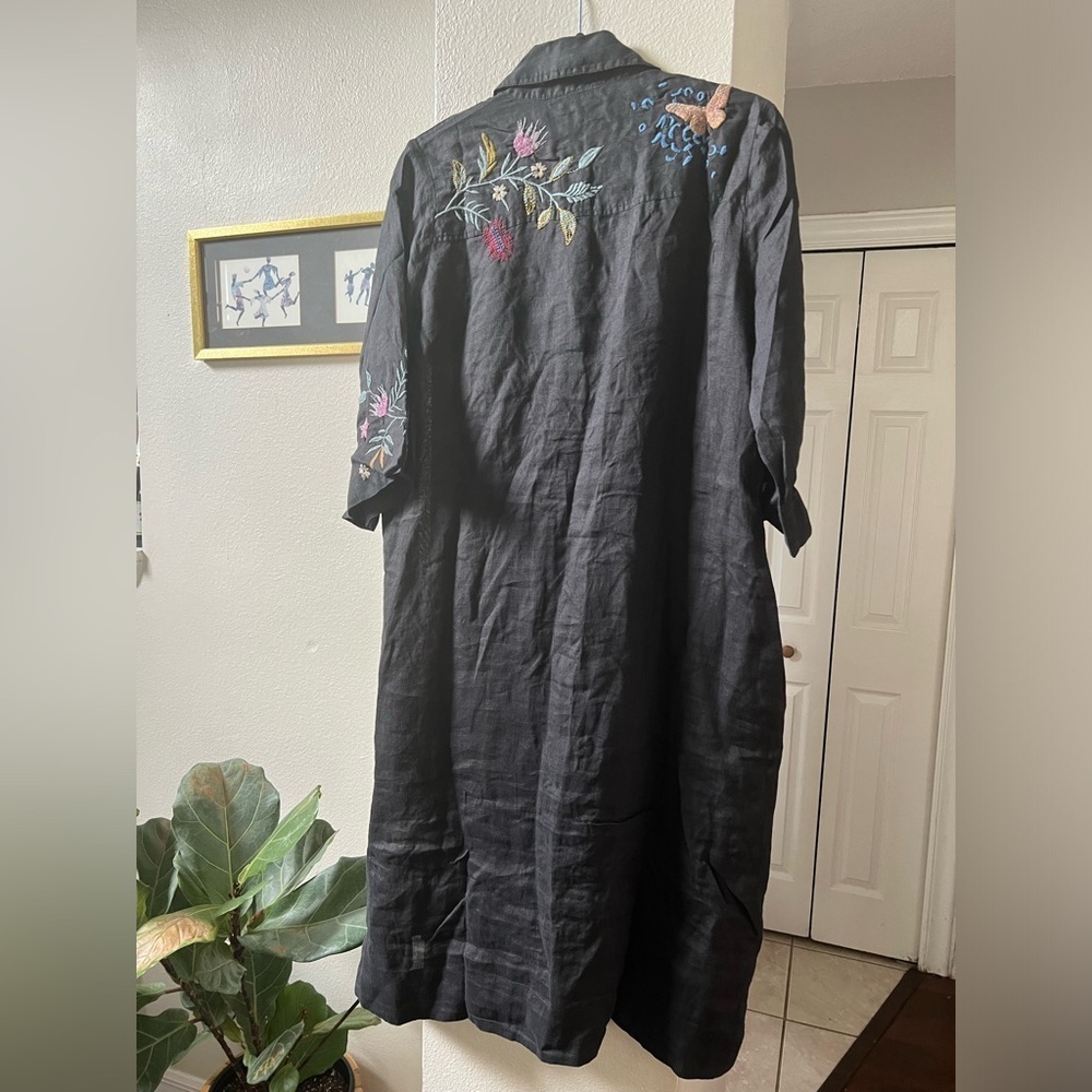 *SOLD*NWT JOHNNY WAS INDALO HENLEY KIMONO SLEEVE DRESS - Size Small - Picture 5 of 10